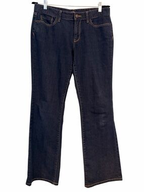 LOFT 8 Curvy Bootcut Jeans Dark Wash